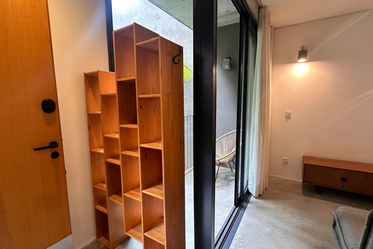Sala/Cozinha de apartamento para alugar com 1 quarto, 36m² em Brooklin, São Paulo