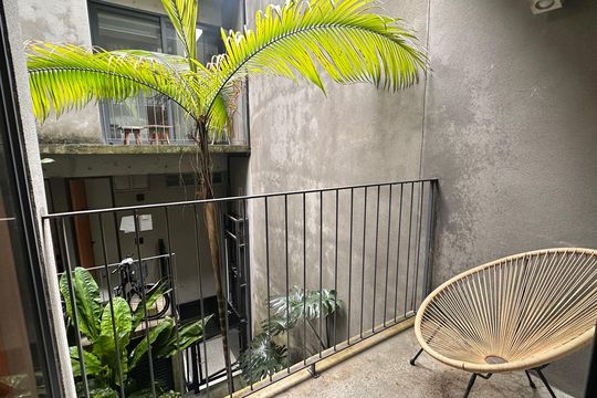 Varanda de apartamento para alugar com 1 quarto, 36m² em Brooklin, São Paulo