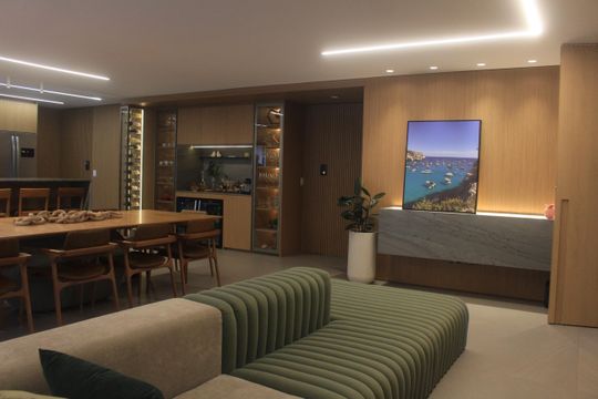 Sala de apartamento para alugar com 3 quartos, 140m² em Osvaldo Cruz, São Caetano do Sul
