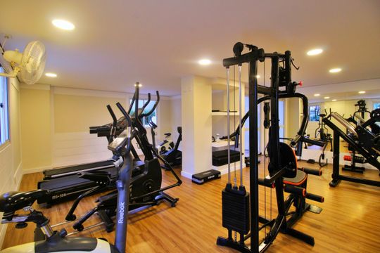Área comum - Academia de apartamento à venda com 3 quartos, 61m² em Vila Alzira, Santo André