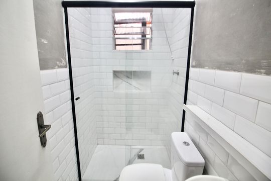 Banheiro de apartamento para alugar com 1 quarto, 55m² em Jardim Brasilia (zona Leste), São Paulo