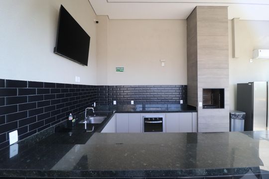 Área comum de apartamento para alugar com 1 quarto, 27m² em Santa Mônica, Uberlândia