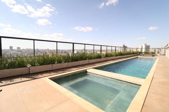 Área comum de apartamento para alugar com 1 quarto, 27m² em Santa Mônica, Uberlândia