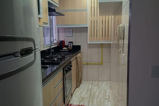 Cozinha de apartamento à venda com 2 quartos, 40m² em Vila Damaceno, São Paulo
