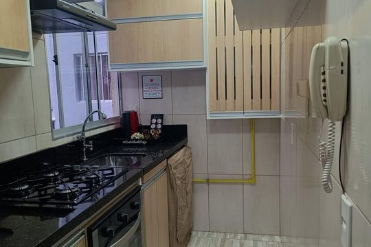 Cozinha de apartamento à venda com 2 quartos, 40m² em Vila Damaceno, São Paulo