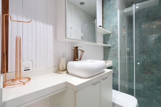 Banheiro  de apartamento para alugar com 2 quartos, 34m² em Vila Leopoldina, São Paulo