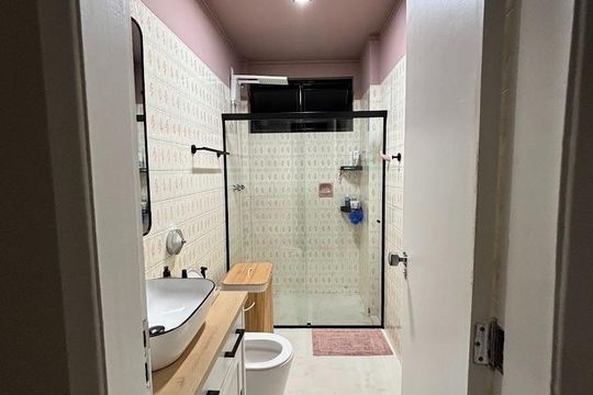 Banheiro de apartamento para alugar com 3 quartos, 60m² em Centro, Belo Horizonte