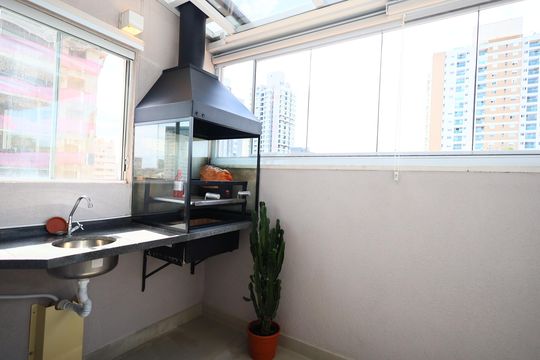 Varanda Gourmet de apartamento à venda com 1 quarto, 52m² em Vila Yara, Osasco