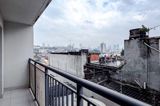 Varanda da Sala de kitnet/studio para alugar com 1 quarto, 30m² em Jardim da Gloria, São Paulo