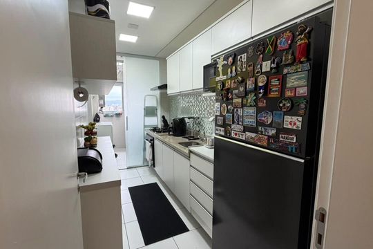 Cozinha de apartamento à venda com 2 quartos, 65m² em Barra Funda, São Paulo