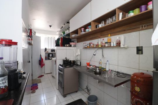 Cozinha de apartamento para alugar com 3 quartos, 62m² em São Marcos, Salvador
