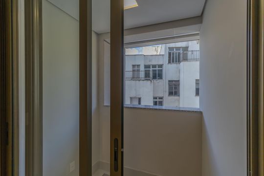 Varanda da Sala de apartamento à venda com 3 quartos, 74m² em Cidade Nova, Belo Horizonte
