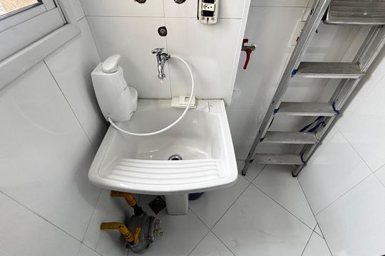 Área de Serviço de apartamento à venda com 3 quartos, 70m² em Vila Valparaíso, Santo André