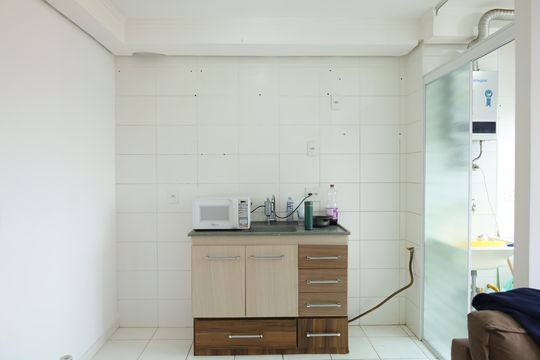 Cozinha de apartamento para alugar com 2 quartos, 42m² em Vila Carmosina, São Paulo