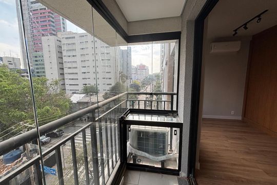 Varanda de apartamento para alugar com 1 quarto, 29m² em Pinheiros, São Paulo