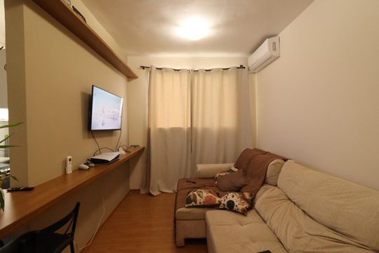 Sala de apartamento para alugar com 2 quartos, 43m² em Bonfim Paulista, Ribeirão Preto