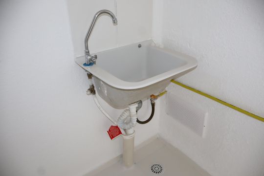 Cozinha e Área de Serviço de apartamento à venda com 2 quartos, 35m² em Fazenda da Juta, São Paulo