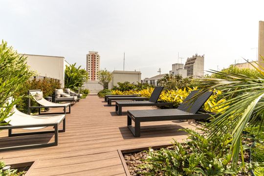 Solário de kitnet/studio para alugar com 1 quarto, 24m² em Campos Elíseos, São Paulo