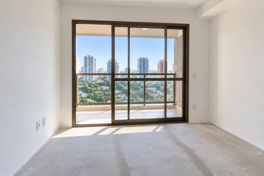 Sala/Quarto de kitnet/studio à venda com 1 quarto, 28m² em Santo Amaro, São Paulo