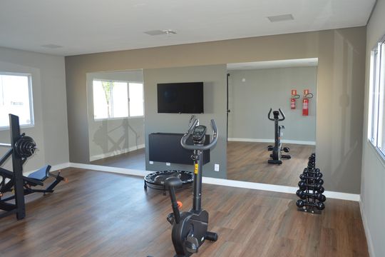 Área comum - Academia de apartamento para alugar com 2 quartos, 50m² em Quintino Facci Ii, Ribeirão Preto