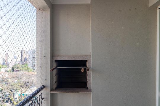 Sacada com churrasqueira de apartamento para alugar com 2 quartos, 62m² em Cambuí, Campinas