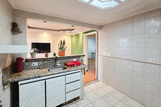 Cozinha de apartamento à venda com 2 quartos, 80m² em Jardim das Acacias, São Bernardo do Campo