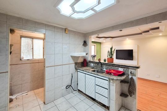 Cozinha de apartamento à venda com 2 quartos, 80m² em Jardim das Acacias, São Bernardo do Campo