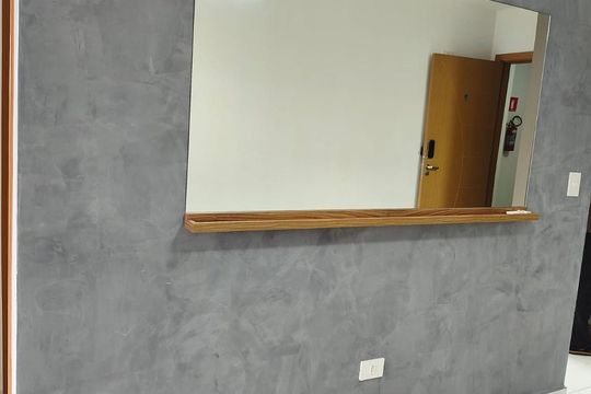 Sala de apartamento para alugar com 2 quartos, 61m² em Boqueirão, Praia Grande
