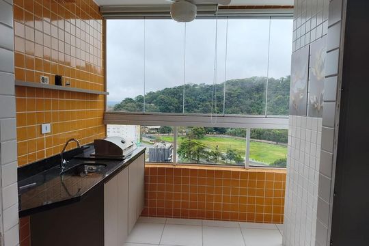 Varanda de apartamento para alugar com 2 quartos, 61m² em Boqueirão, Praia Grande