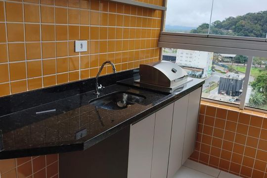 Varanda de apartamento para alugar com 2 quartos, 61m² em Boqueirão, Praia Grande