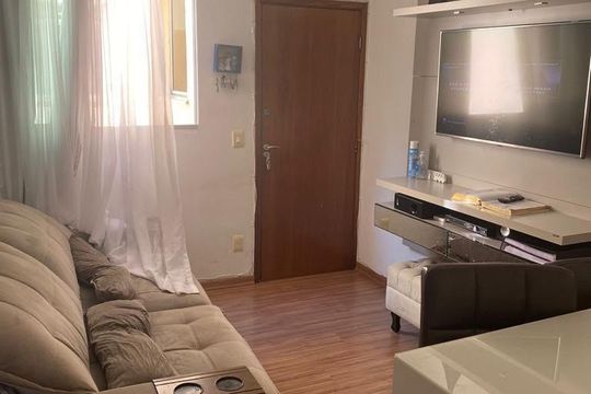 Sala de apartamento à venda com 3 quartos, 80m² em Santa Monica, Belo Horizonte