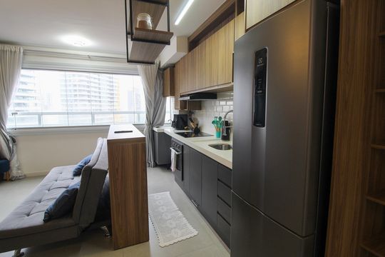 Cozinha de apartamento para alugar com 2 quartos, 46m² em Butantã, São Paulo