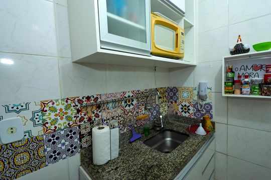 Cozinha de apartamento à venda com 2 quartos, 70m² em Buritis, Belo Horizonte