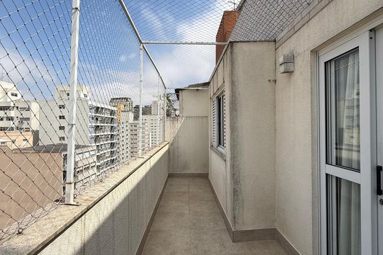 Varanda de apartamento à venda com 1 quarto, 53m² em Santa Cecilia, São Paulo