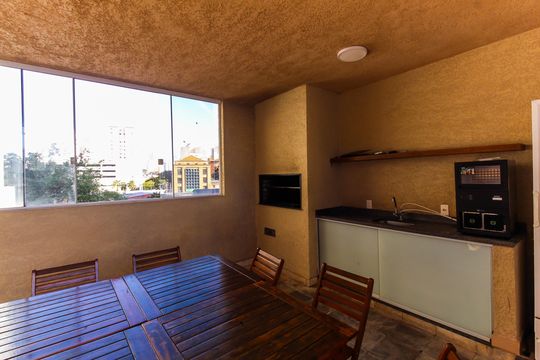 Área comum - Churrasqueira de apartamento para alugar com 1 quarto, 33m² em Mooca, São Paulo