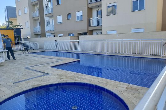 Área comum - Piscina de apartamento para alugar com 3 quartos, 53m² em Roselândia, Cotia