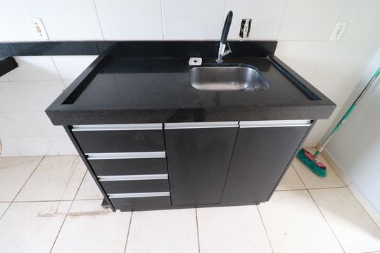 Cozinha  de apartamento para alugar com 2 quartos, 42m² em Recanto das Palmeiras, Ribeirão Preto