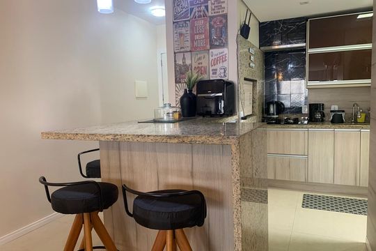 Cozinha de apartamento à venda com 3 quartos, 98m² em Rondônia, Novo Hamburgo