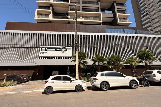Fachada do Prédio de apartamento para alugar com 1 quarto, 54m² em Setor Bueno, Goiânia