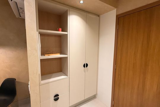 Cozinha de apartamento para alugar com 1 quarto, 54m² em Setor Bueno, Goiânia