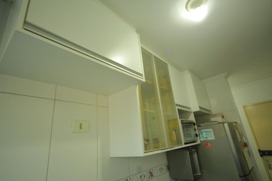 Cozinha  de apartamento à venda com 2 quartos, 55m² em Jardim Santo Ignacio, São Bernardo do Campo