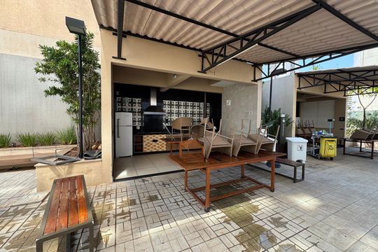 Área comum - Churrasqueira de apartamento para alugar com 1 quarto, 32m² em Águas Claras, Brasília