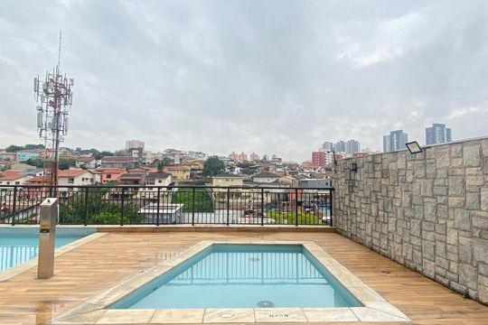 Área comum - Piscina de apartamento para alugar com 1 quarto, 40m² em City Bussocaba, Osasco