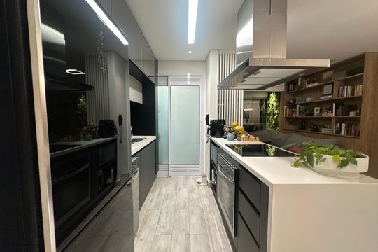 Cozinha de apartamento para alugar com 2 quartos, 70m² em Melville Empresarial Ii, Barueri