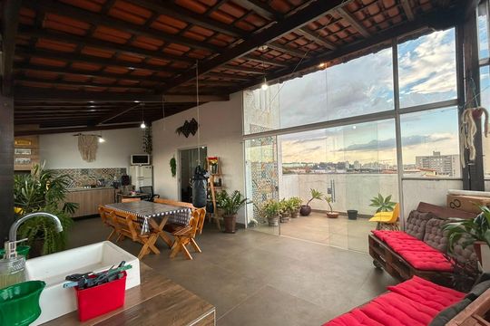 Área externa de apartamento à venda com 3 quartos, 126m² em Jardim Riacho das Pedras, Contagem