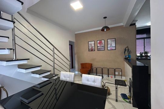 Sala de apartamento à venda com 3 quartos, 126m² em Jardim Riacho das Pedras, Contagem