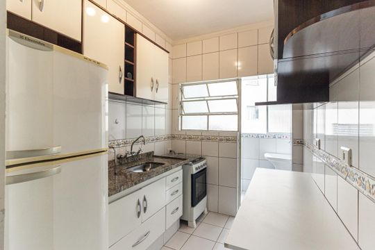 Cozinha de kitnet/studio à venda com 1 quarto, 34m² em Vila Buarque, São Paulo