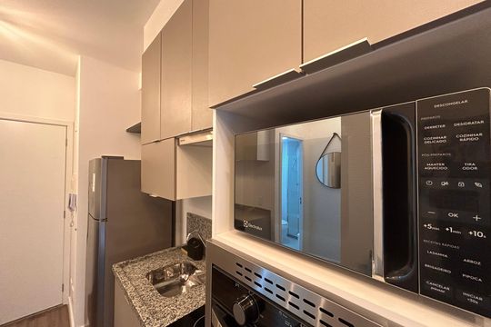 Cozinha - sala de apartamento à venda com 1 quarto, 34m² em Vila Clementino, São Paulo