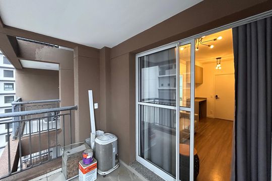Varanda sala de apartamento à venda com 1 quarto, 34m² em Vila Clementino, São Paulo