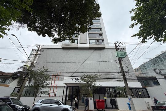 Fachada de apartamento para alugar com 1 quarto, 55m² em Boqueirão, Santos